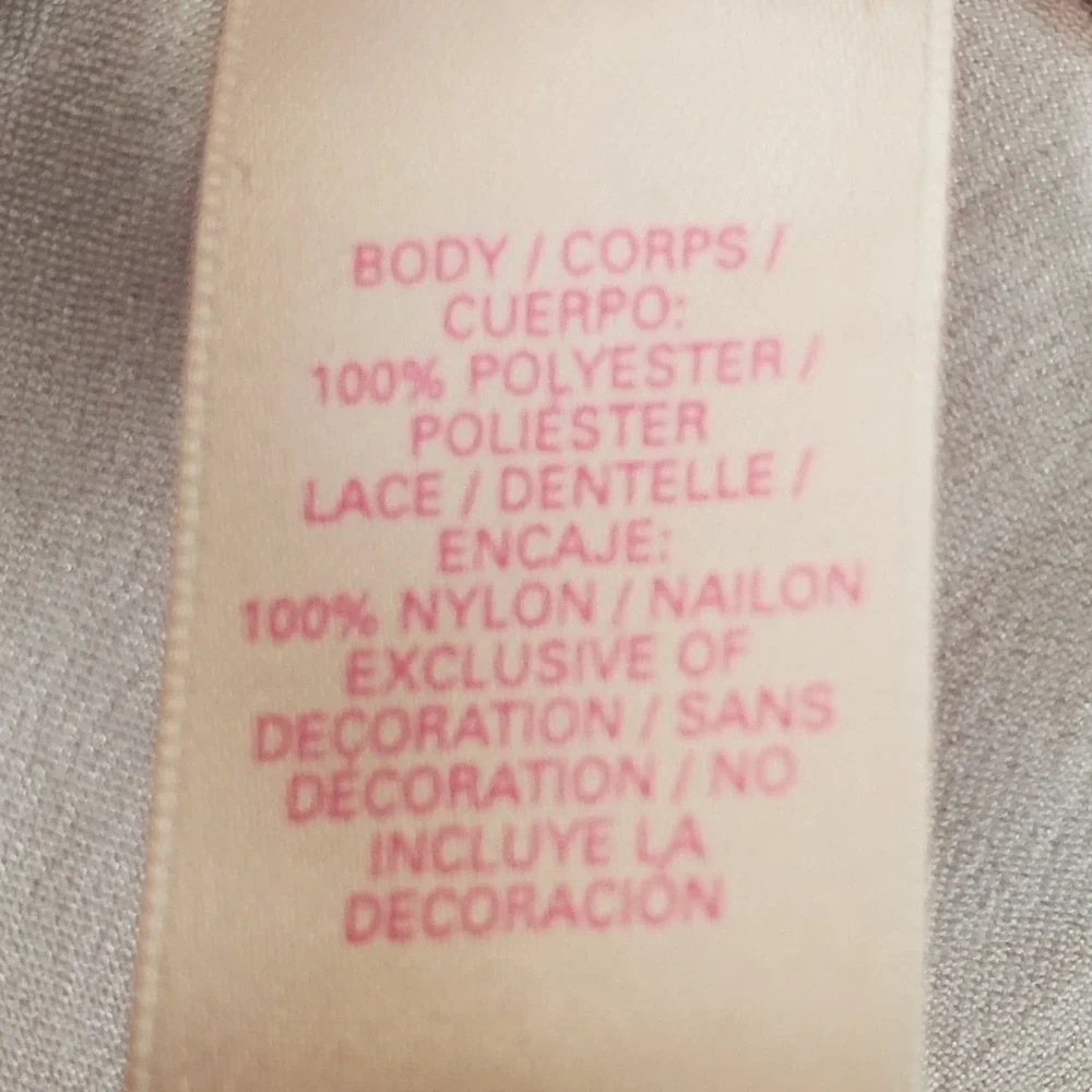 Vintage Victoria's Secret Lace Chemise Dress Women Small Light Pink Y2K Babydoll